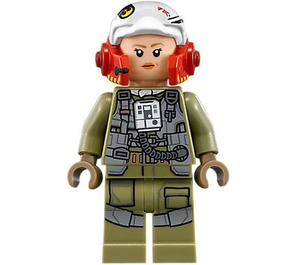 LEGO A-Крило Пилот с Olive зелено Jumpsuit Минифигурка