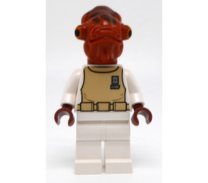 LEGO Admiral Ackbar с тен Жилетка Минифигурка