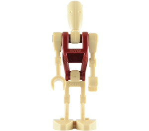 LEGO Battle Droid with Red Torso and One Straight Arm Minifigure