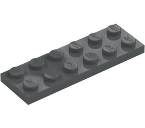 LEGO Тъмно каменно сиво Плоча 2 x 6 (3795)