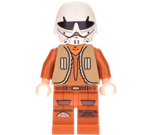 LEGO Ezra Bridger с Тъмен тен Жилетка и Каска Минифигурка