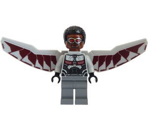 LEGO Falcon с Сив Костюм и Тъмно червено Крила Минифигурка