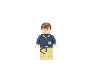 LEGO Han Solo с Dark Син Яке и тен Крака Минифигурка