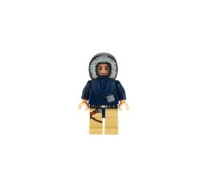 LEGO Han Solo с Dark Син Parka с тен и кафяво кожа Минифигурка