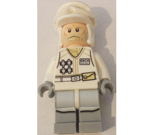 LEGO Hoth Rebel Trooper с Бяло Uniform и тен брада Минифигурка