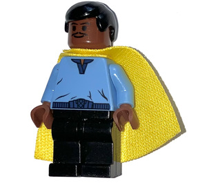 LEGO Lando Calrissian с Жълто и Bright Светлина Син нос Минифигурка