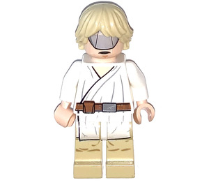 LEGO Luke Skywalker с Tatooine Облекло с тен Крака (Stern / Козирка) Минифигурка