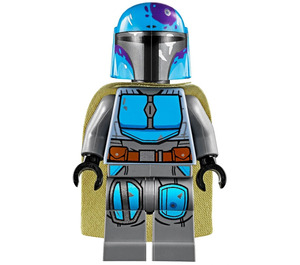 LEGO Mandalorian Tribe Warrior с Тъмнолазурно Каска Минифигурка