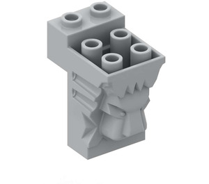 LEGO Тухла 2 x 3 x 3 с лъв's Глава Carving и Отрязвам (30274 / 69234)