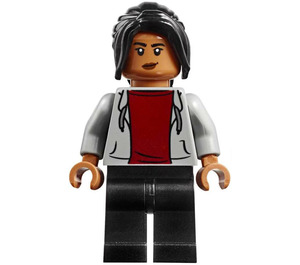 LEGO MJ с Сив Суичър с качулка Минифигурка