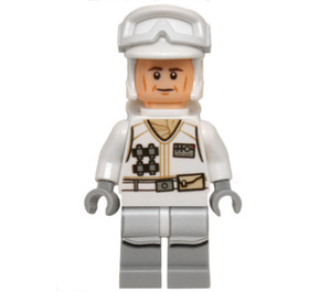 LEGO Rebel Trooper (Hoth) с Бяло Uniform и Cheek Lines Минифигурка