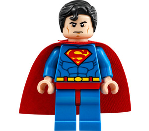 LEGO Superman с Червени очи На Reverse и Stretchy нос Минифигурка