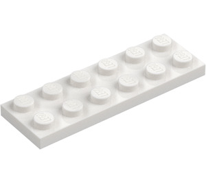 LEGO Бяло Плоча 2 x 6 (3795)