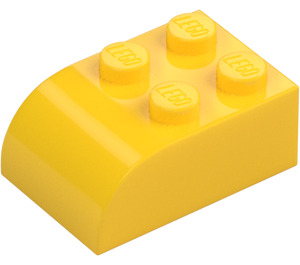 LEGO Жълто Наклон Тухла 2 x 3 с Извит връх (6215)