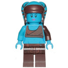 LEGO Aayla Secura с Тъмнолазурно Skin Минифигурка