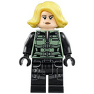 LEGO Черно Widow с Жълто Къса коса Минифигурка