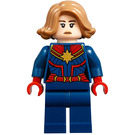 LEGO Капитан Marvel с Medium Dark Плът коса Минифигурка