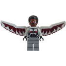 LEGO Falcon с Сив Костюм и Тъмно червено Крила Минифигурка