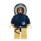 LEGO Han Solo с Dark Син Parka с тен и кафяво кожа Минифигурка (усмивка)