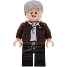 LEGO Han Solo с Сив коса (Neutral / Lopsided Ухилете се) Минифигурка