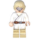 LEGO Luke Skywalker с Tatooine Облекло с тен Крака (Stern / Козирка) Минифигурка