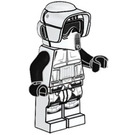 LEGO Scout Trooper с Черно Обятия (Намръщи се) Минифигурка