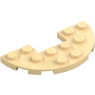 LEGO Плоча 3 x 6 Кръгъл Наполовина кръг с Отрязвам (18646)