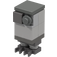 LEGO Gonk Droid (Medium Stone Сив) с Dark Stone Сив Feet Минифигурка