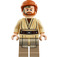 LEGO Obi-Wan Kenobi с Тъмен тен Printed Крака и Слушалки Минифигурка