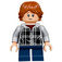 LEGO Ron Weasley с Сив Plaid Суичър с качулка Минифигурка