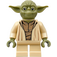 LEGO Yoda с Olive зелено Skin и Голям Robe Creases Минифигурка