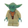 LEGO Yoda с Пясъчно зелено Skin и Сив коса Минифигурка