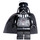 LEGO Darth Vader с Medium Stone Сив Глава Минифигурка с бели зеници