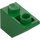 LEGO зелено Наклон 1 x 2 (45°) Обърнат (3665)