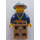 LEGO Miner с Mining Шапка, Sweat Drops, Olive зелено Suspenders, Инструмент Колан, и Тъмен тен Pants Минифигурка