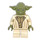 LEGO Yoda с Olive зелено Skin и Голям Robe Creases Минифигурка