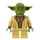 LEGO Yoda с Olive зелено Skin и Голям Robe Creases Минифигурка