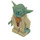 LEGO Yoda с Пясъчно зелено Skin и Сив коса Минифигурка