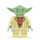 LEGO Yoda с Пясъчно зелено Skin и Сив коса Минифигурка